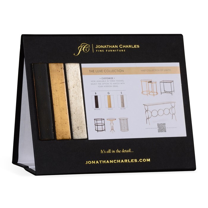 Luxe collection cardboard table display