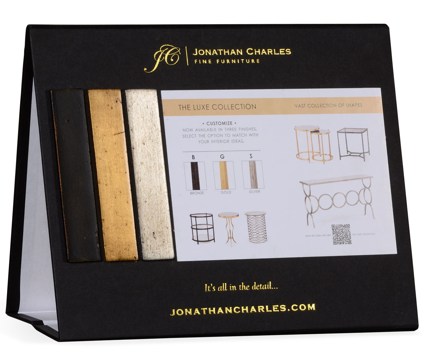 Luxe collection cardboard table display