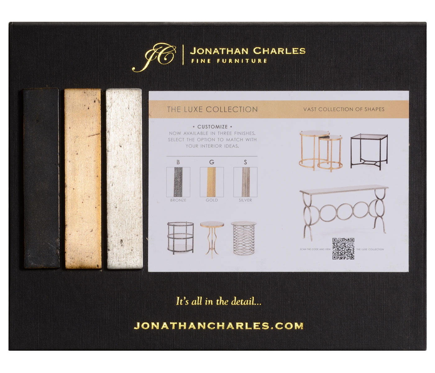 Luxe collection cardboard table display