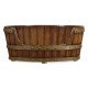 Large Walnut Wooden Dog Bed