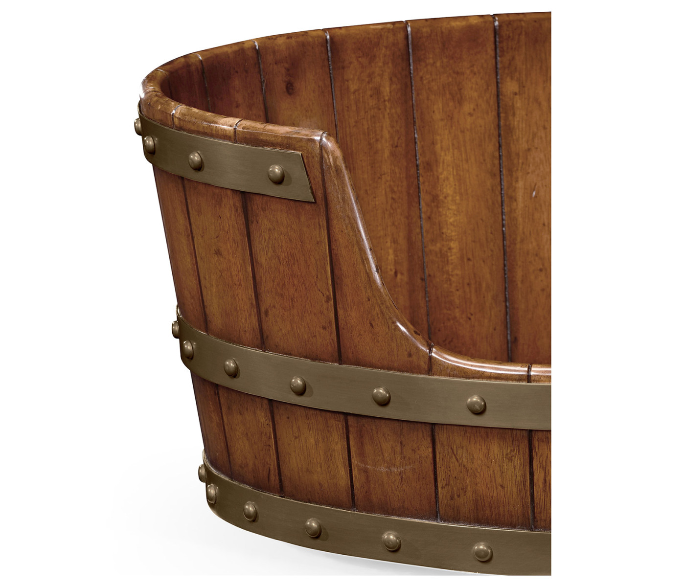 Large Walnut Wooden Dog Bed