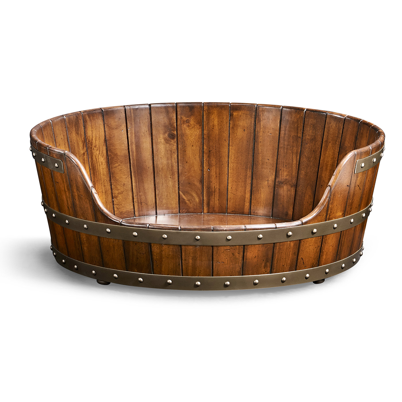 Medium Walnut Wooden Dog Bed