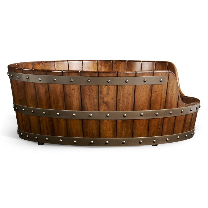 Medium Walnut Wooden Dog Bed
