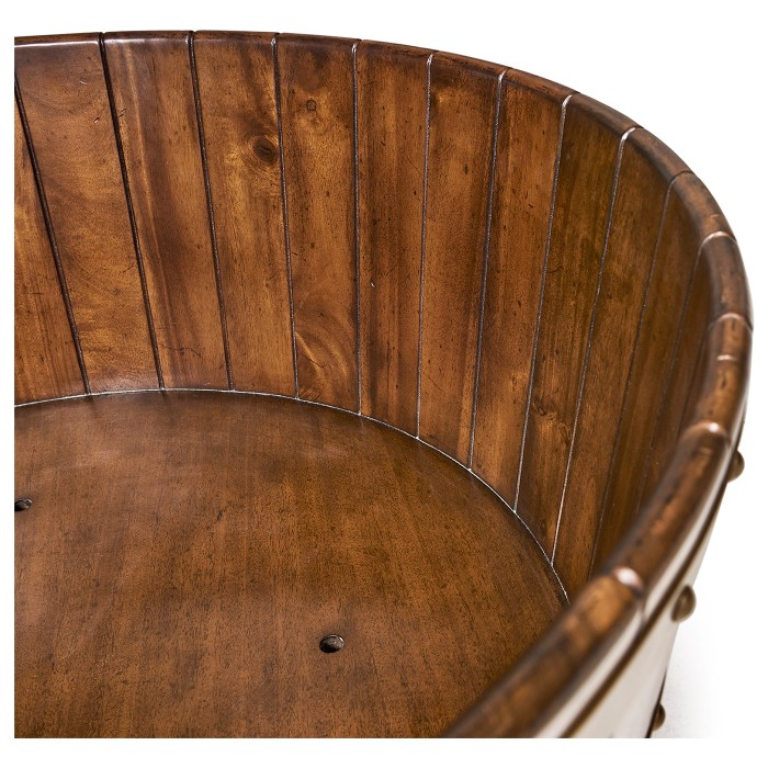 Medium Walnut Wooden Dog Bed