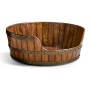 Medium Walnut Wooden Dog Bed