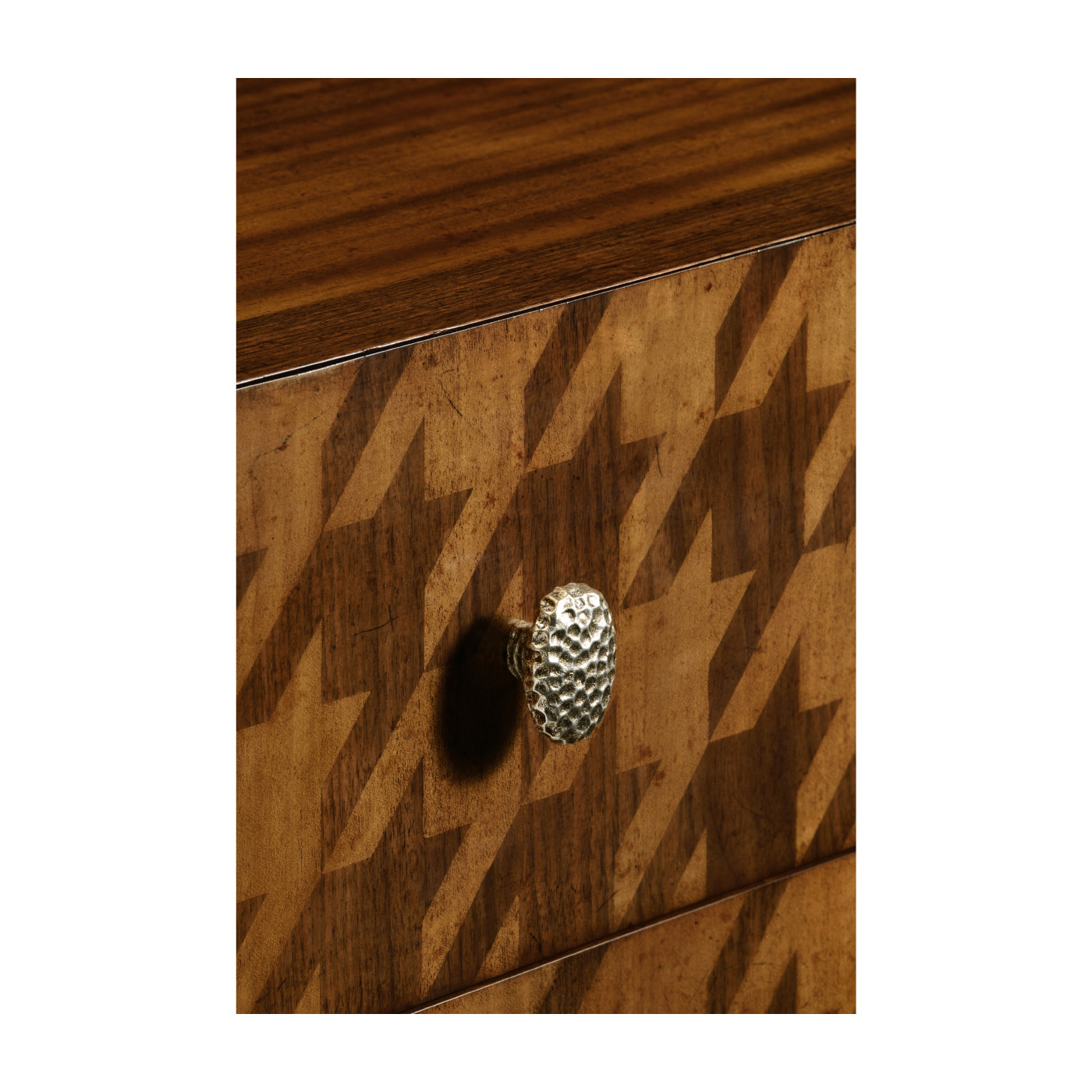 Houndstooth drinks cabinet