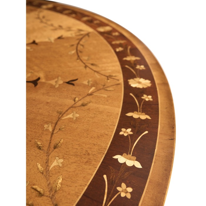 Sheraton style flip top centre table