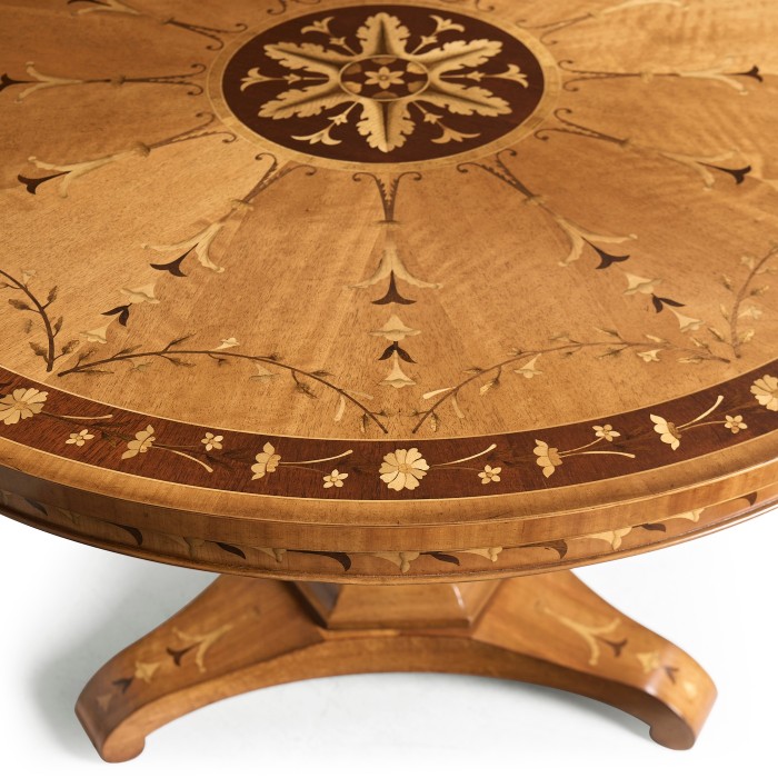 Sheraton style flip top centre table
