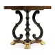Mahogany Centre Table with Gilded Lions Paw Feet