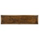 Rectangular Golden Ale Console with Wrought Iron Base 72