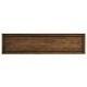 Width Rectangular Rustic Walnut Console with Wrought Iron Base 72