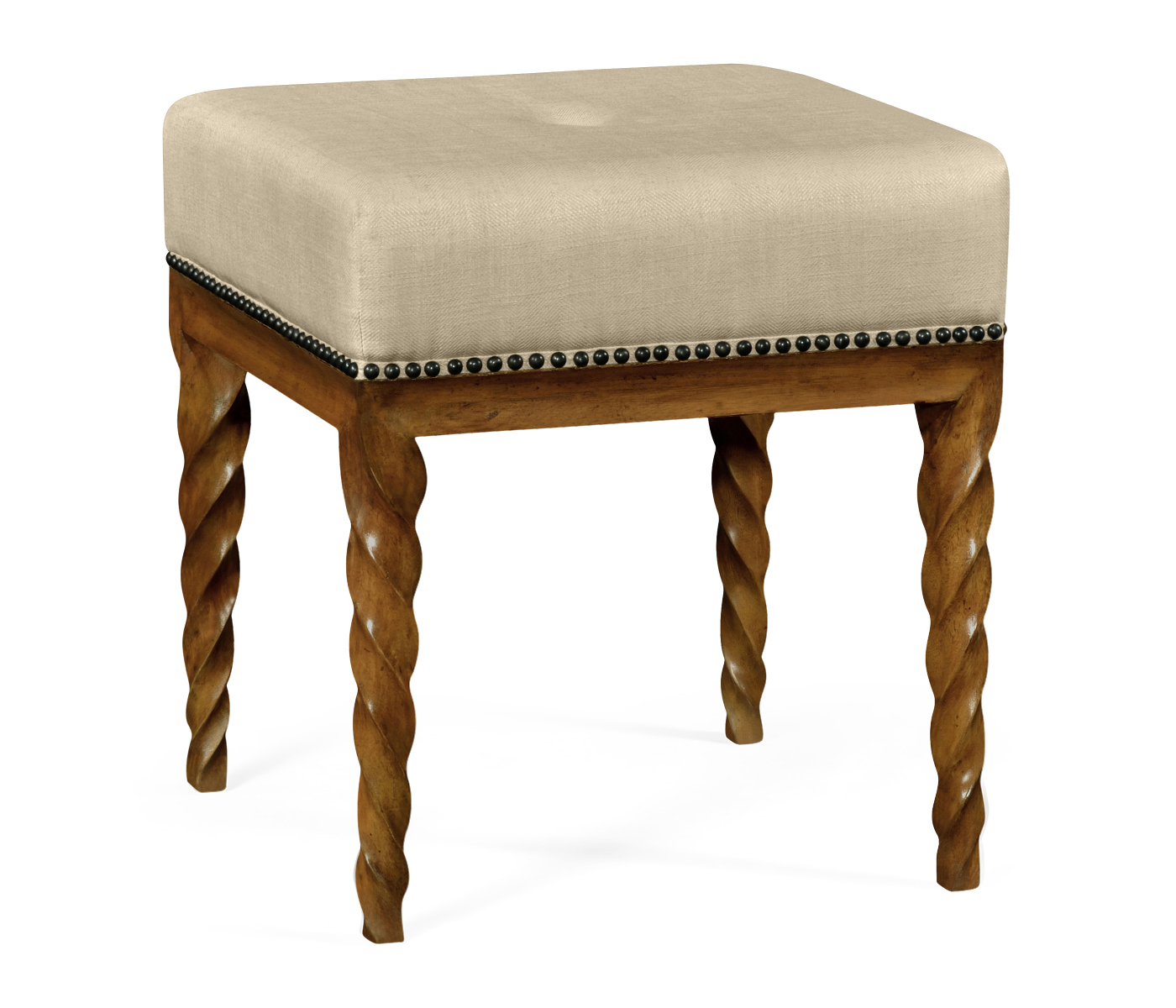 Walnut Barleytwist Stool
