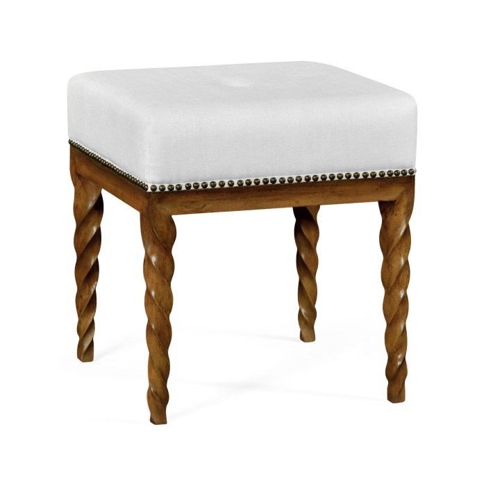 Walnut Barleytwist Stool