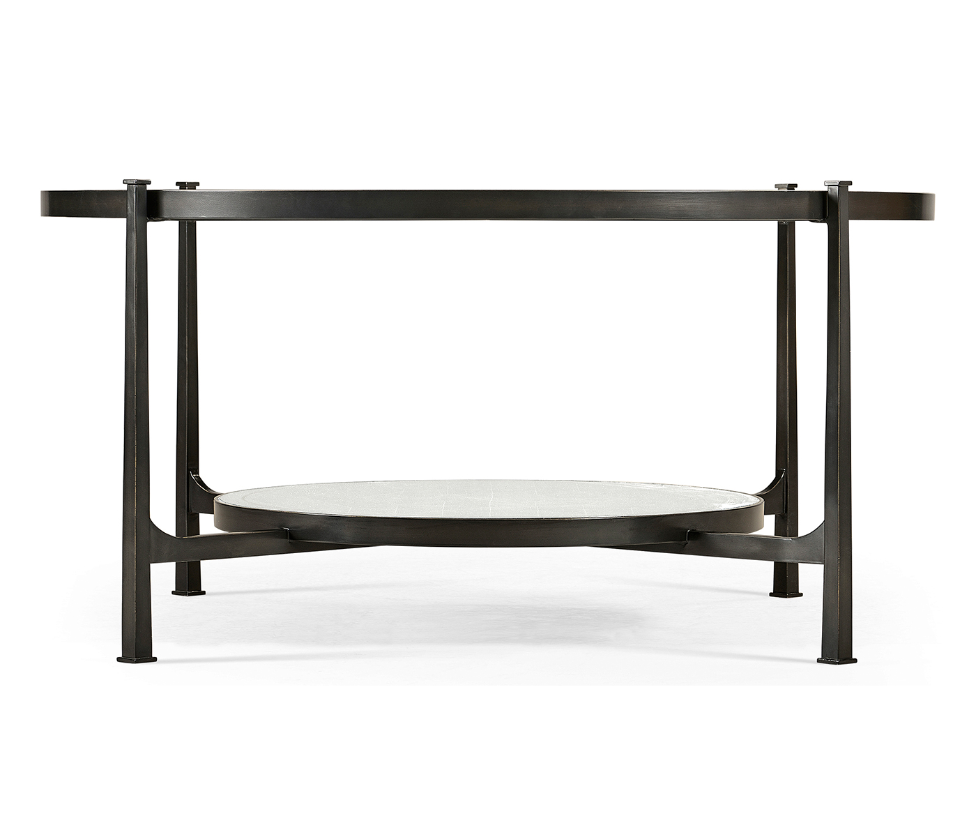 Églomisé Glass Bronze Coffee Table