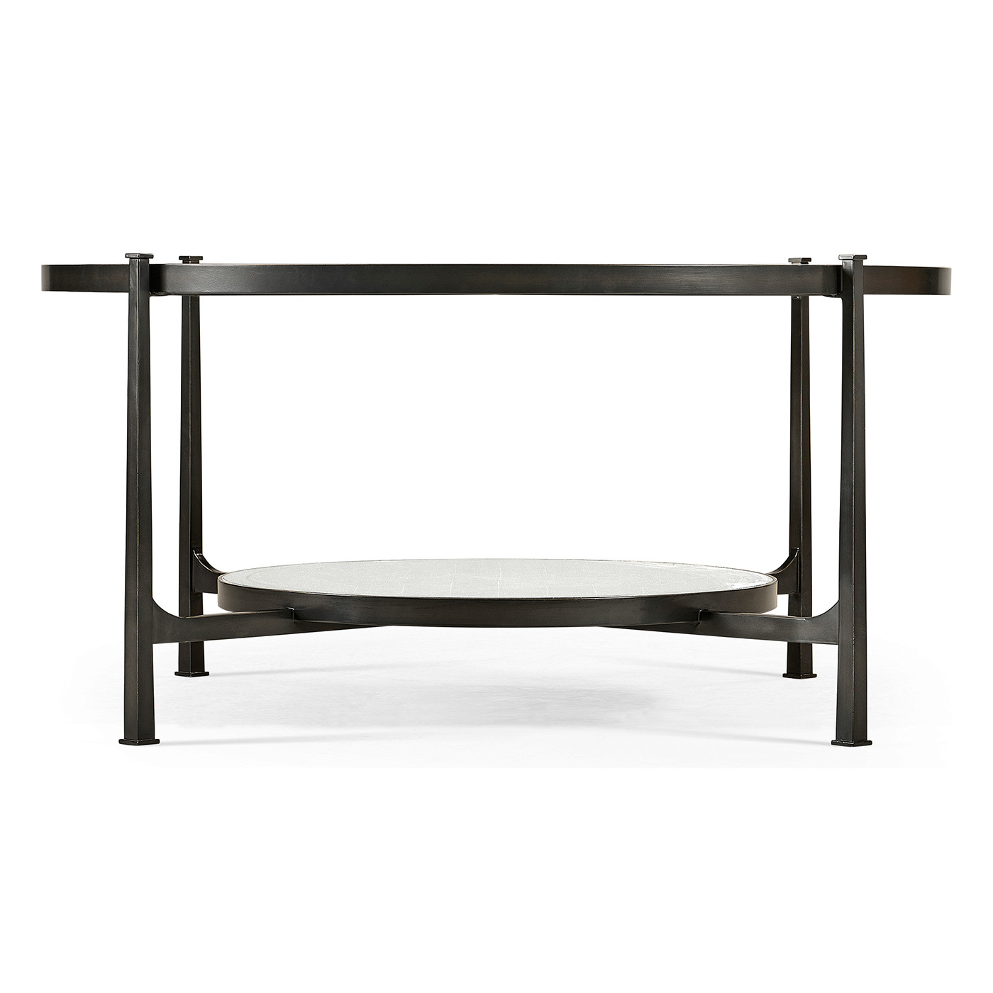 Églomisé Glass Bronze Coffee Table