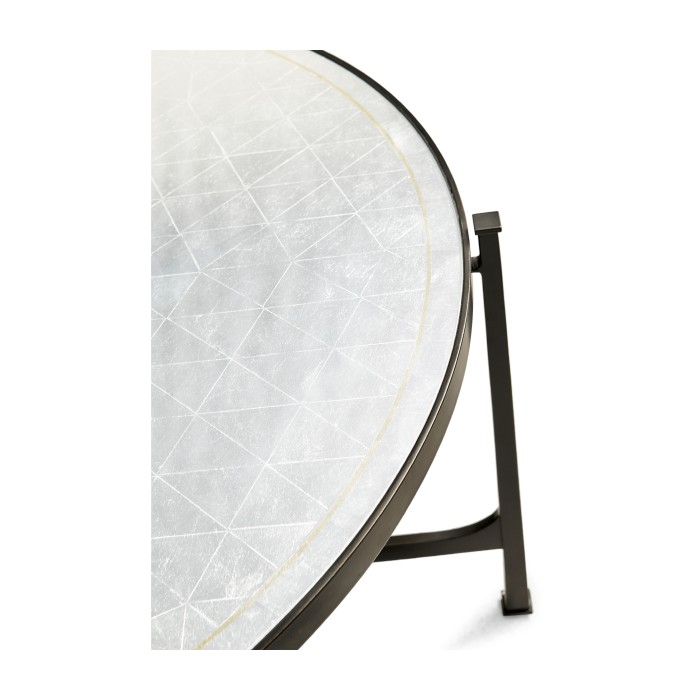 Églomisé Glass Bronze Coffee Table