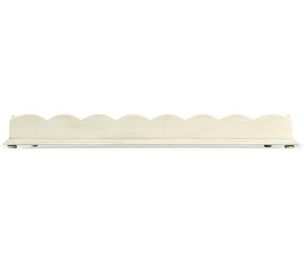 Large Scallopped Linen Tray