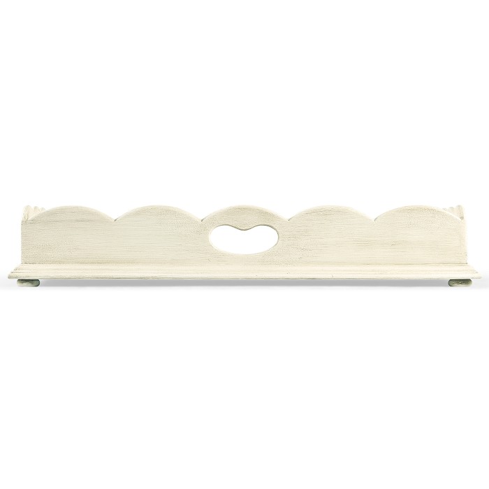 Large Scallopped Linen Tray