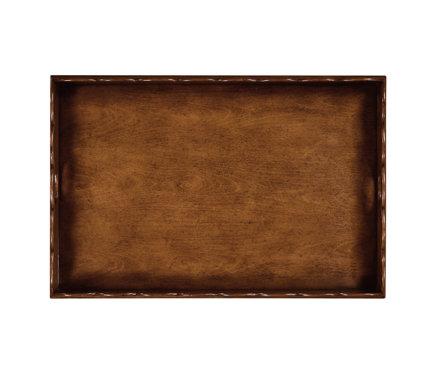 Large Scallopped Walnut Tray