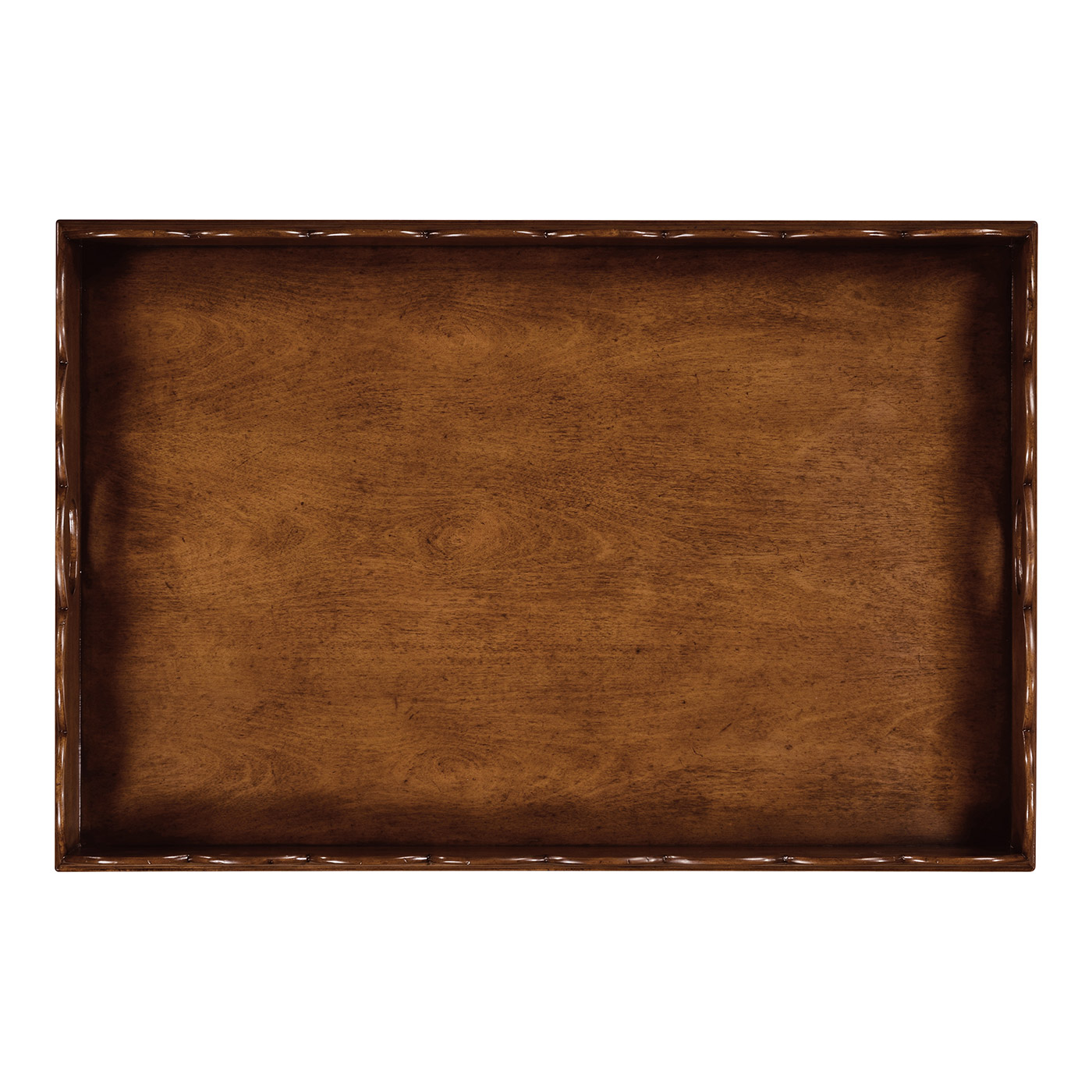 Large Scallopped Walnut Tray