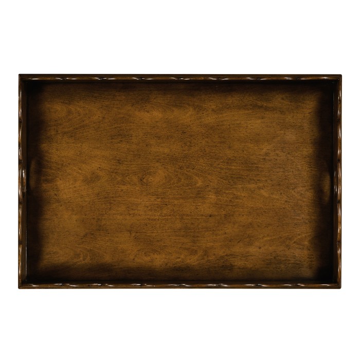 Large Scallopped Walnut Tray