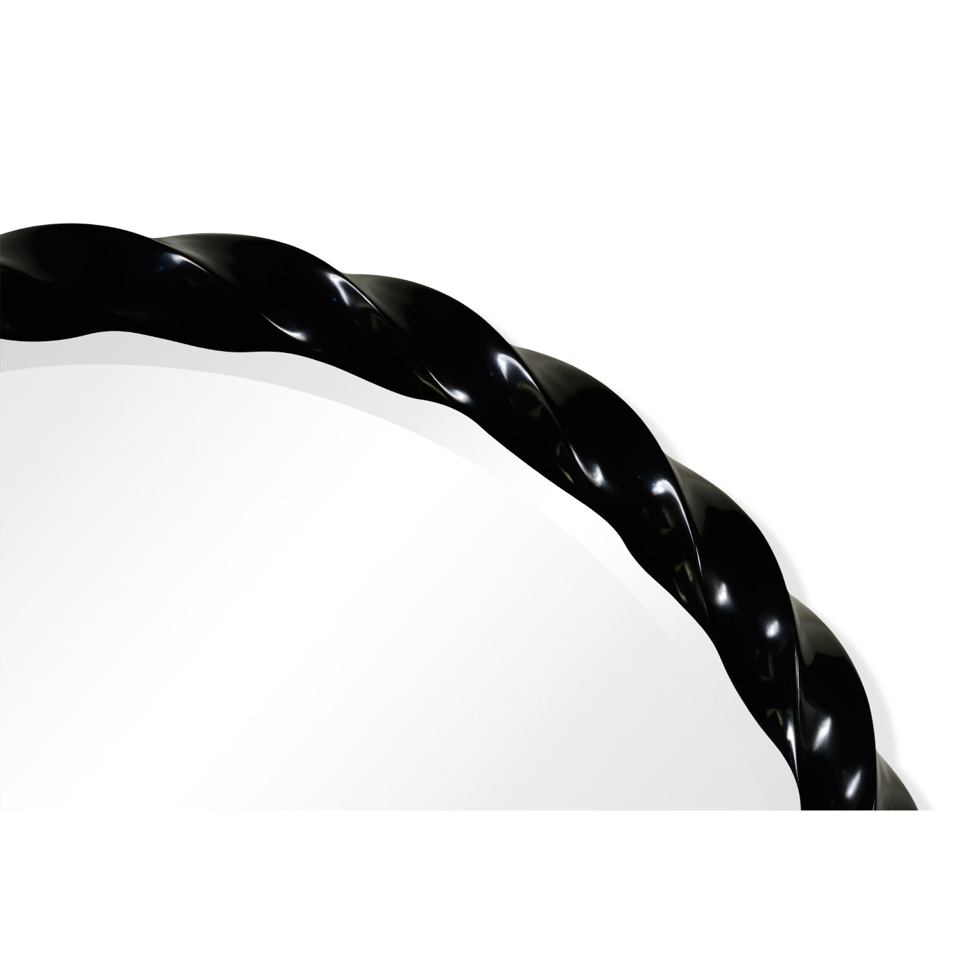 Black Twisted Mirror 45''