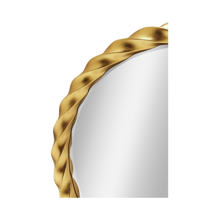 Gilded Twisted Mirror 45''