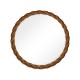 Walnut Twisted Mirror 45''