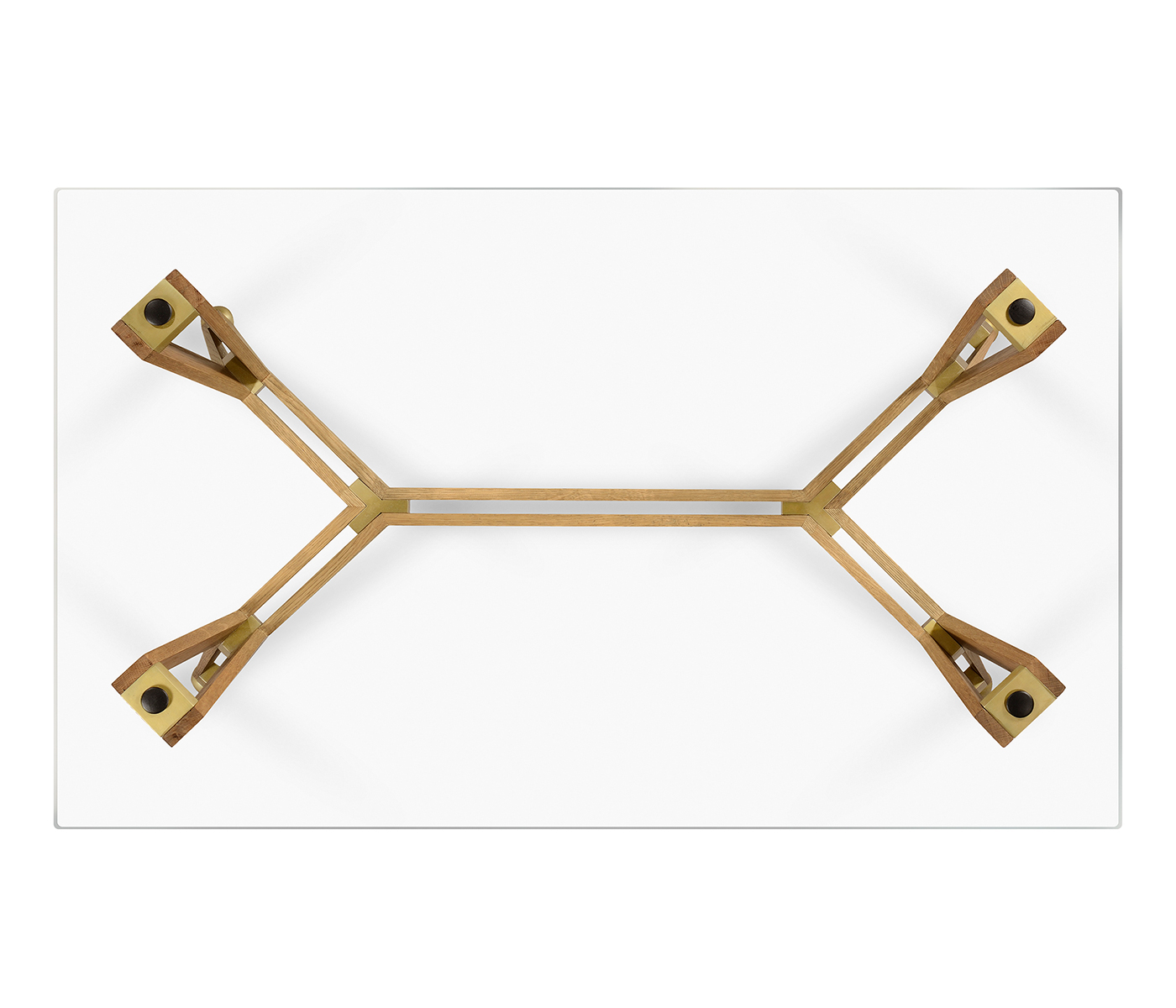 Midcentury Style Rectangular Oak Coffee Table