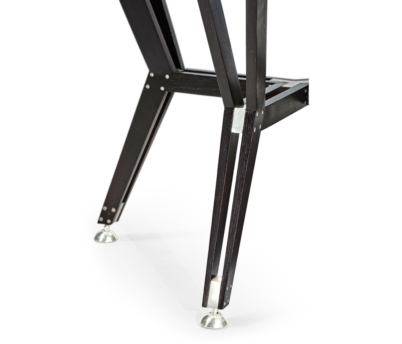 Midcentury Style Rectangular Black Mocha Oak Coffee