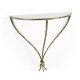 Hammered Light Brown Brass Wall Mounted Bracket Table
