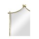 Hammered Light Brown Brass Wall Mirror