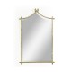 Hammered Light Brown Brass Wall Mirror