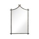 Hammered Antique Black Brass Wall Mirror
