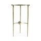 Hammered Light Brown Brass Freeform Lamp Table
