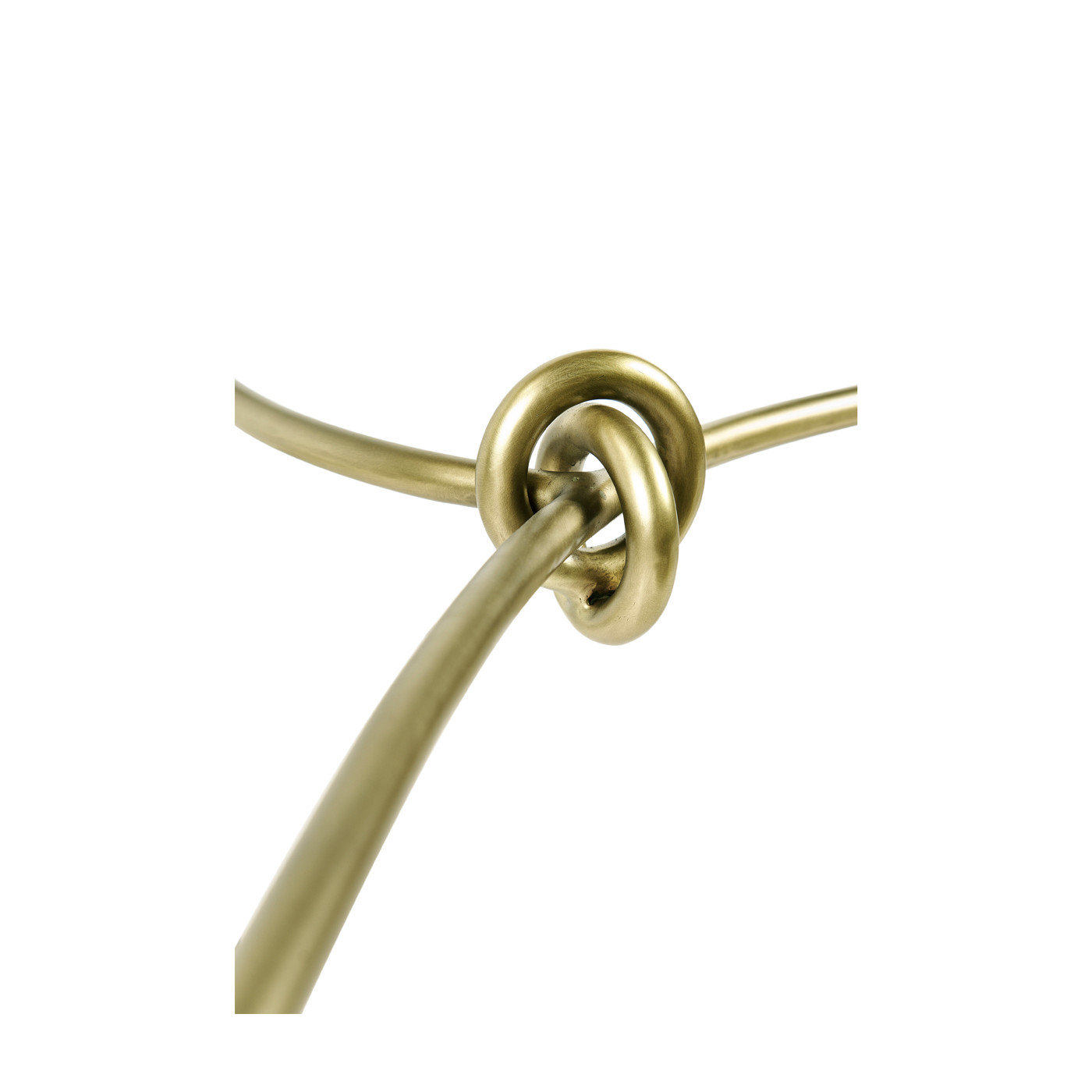 Hammered Light Brown Brass Freeform Lamp Table