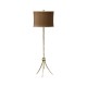 Brass hammered floor lamp