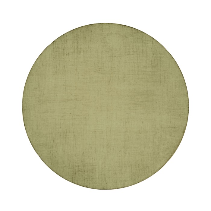 Hammered Light Brown Brass Wine Table with Celadon Top