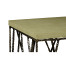 Hammered Antique Black Brass Coffee Table with Celadon Top