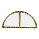 Brass hammered pair wall bracket tables