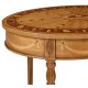 Sheraton Style Swagged Oval Side Table