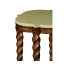 Walnut twisted side table with celadon top