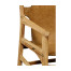 Casual Mid-cent Slung Leather Arm Chair