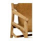 Casual Mid-cent Slung Leather Arm Chair