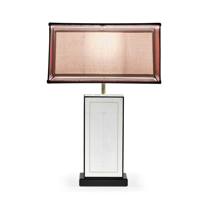 Rectangular Églomisé Table Lamp