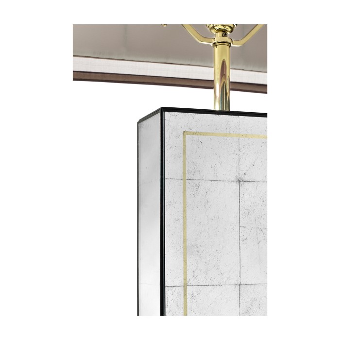 Rectangular Églomisé Table Lamp