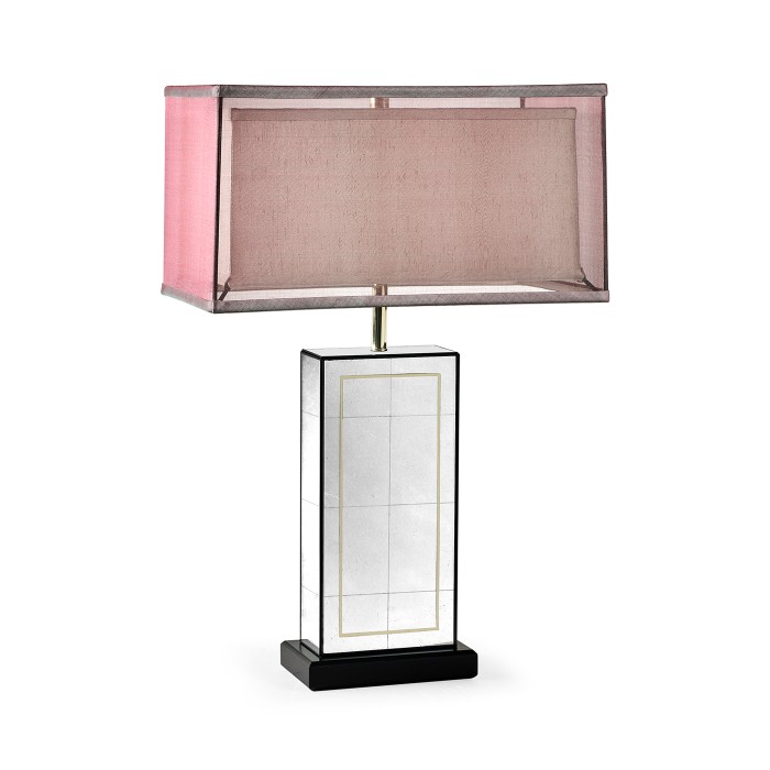 Rectangular Églomisé Table Lamp