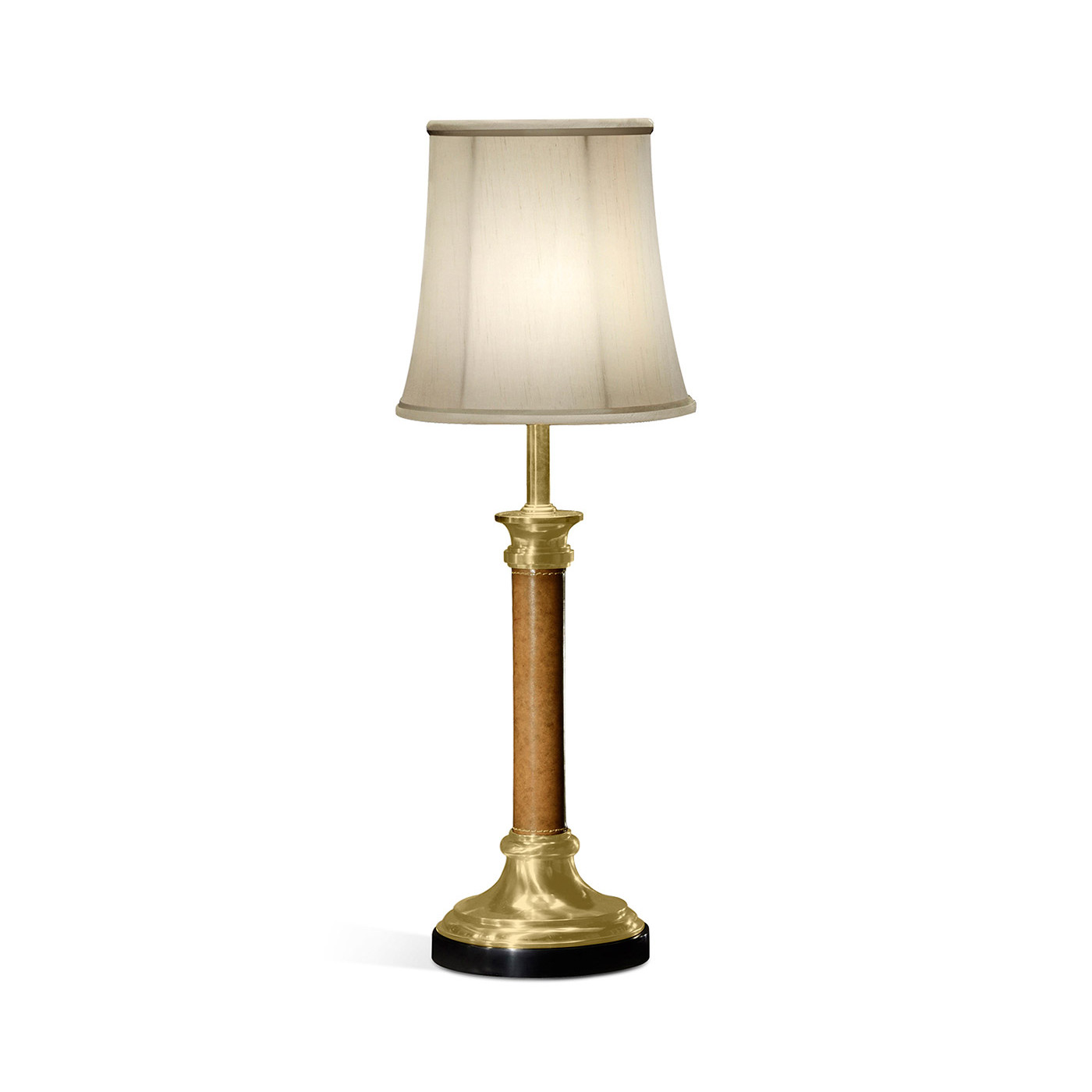 Brass & Leather Table Lamp