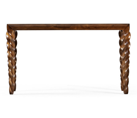 Walnut Barleytwist Console Table