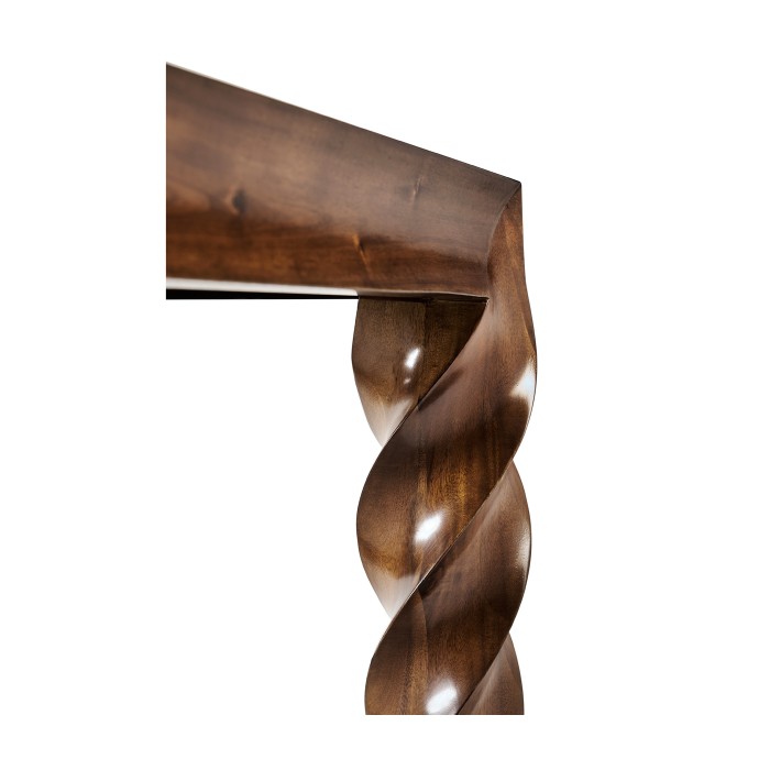 Walnut Barleytwist Console Table